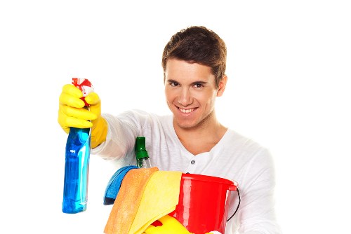 Carpet cleaning process in a residential property